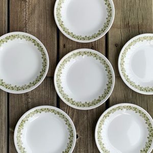 Vintage Pyrex Corelle Spring Blossom Small Plates - Set of 6